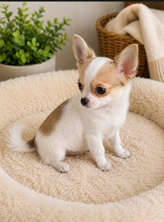 Chihuahua do Fernando em ambiente acolhedor